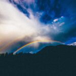 rainbows, rainbow, double rainbow, rain, sun
