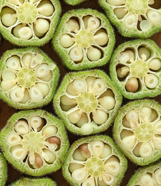 cut okra
