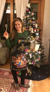Chef Bita with a Candy Cane!