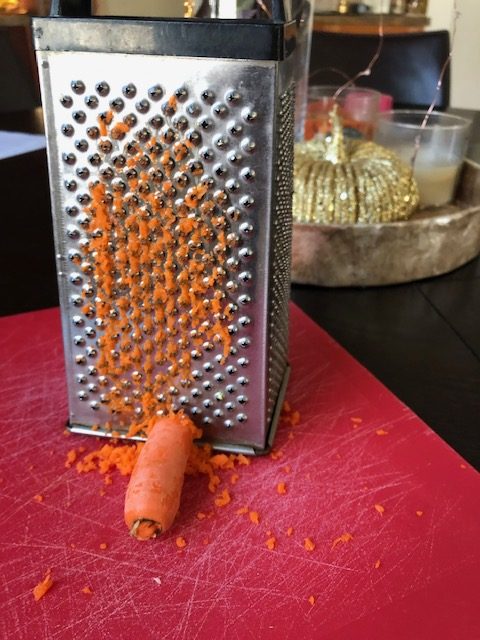 grating carrots