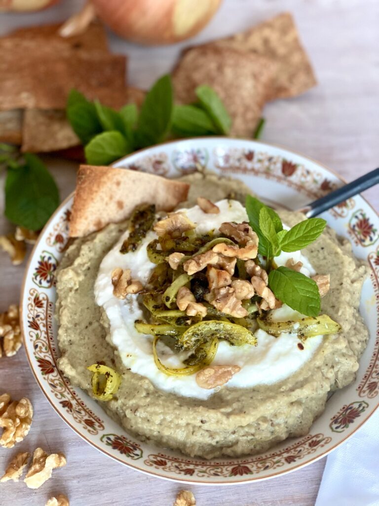 Persian Eggplant Dip Kashk Bademjoon Bademjan