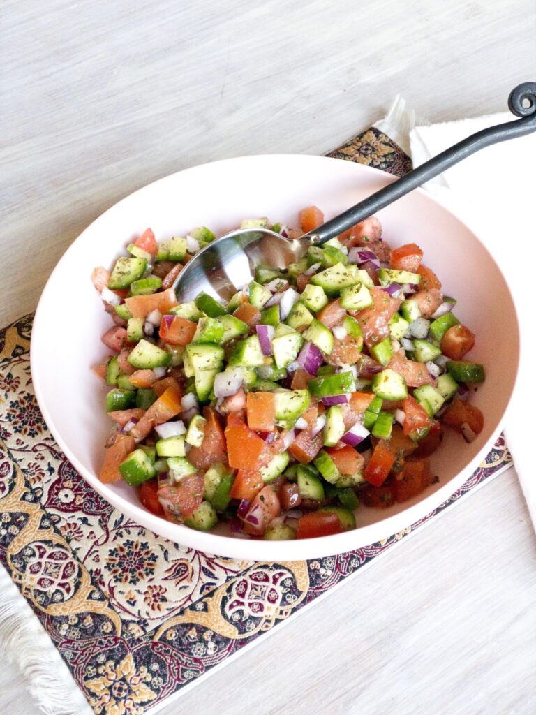 Persian Cucumber and Tomato Salad Salad Shirazi