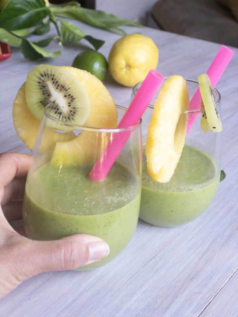 Green Goddess Smoothie with Ginger and Lime