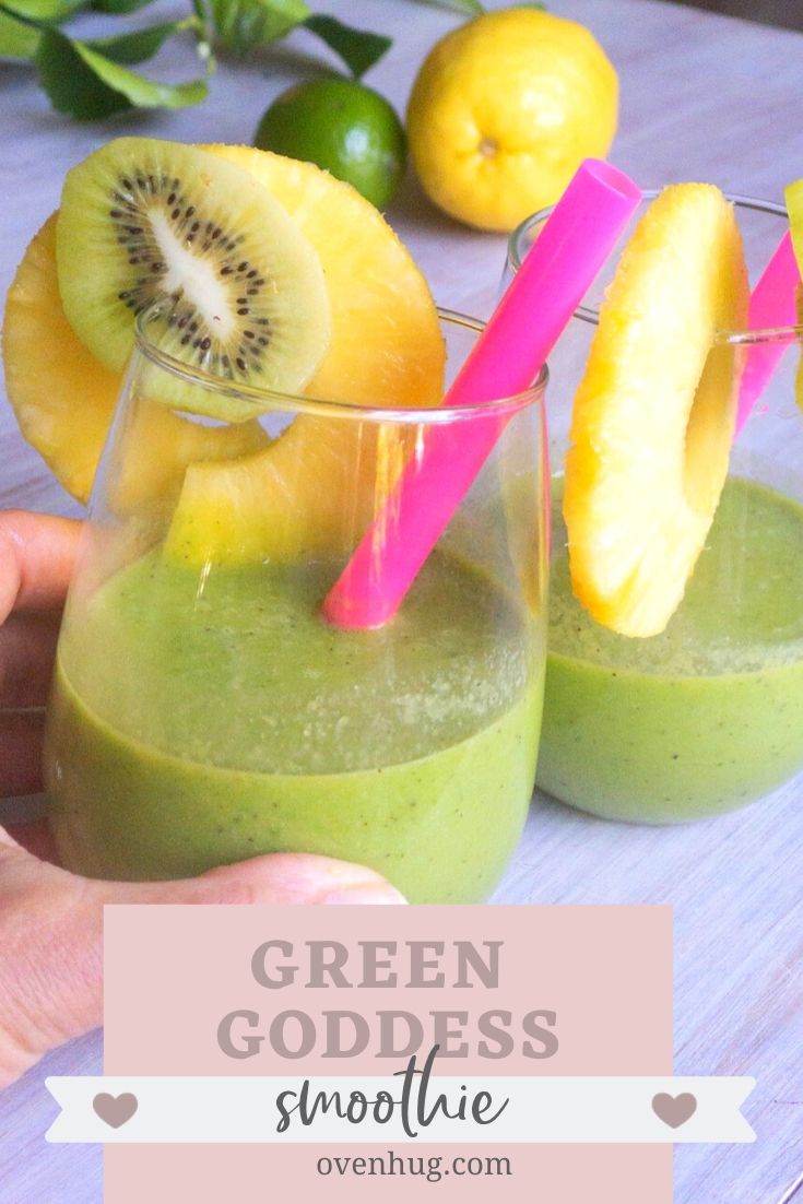 green goddess smoothie oven hug