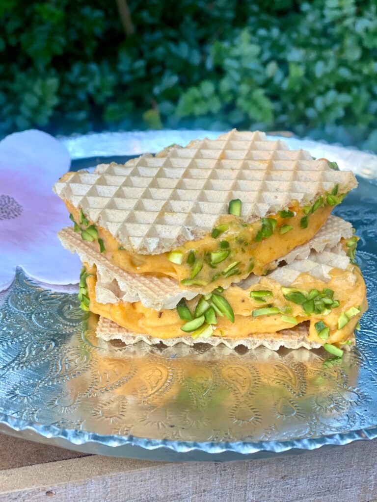 Persian Bastani Nice Cream Sandwiches