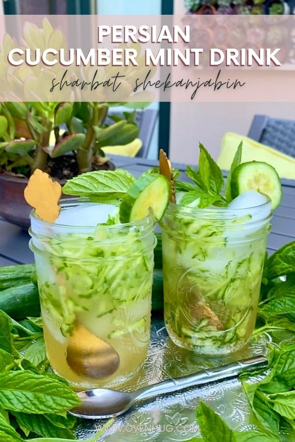 sharbat sekanjabin Persian Mint Cucumber Drink
