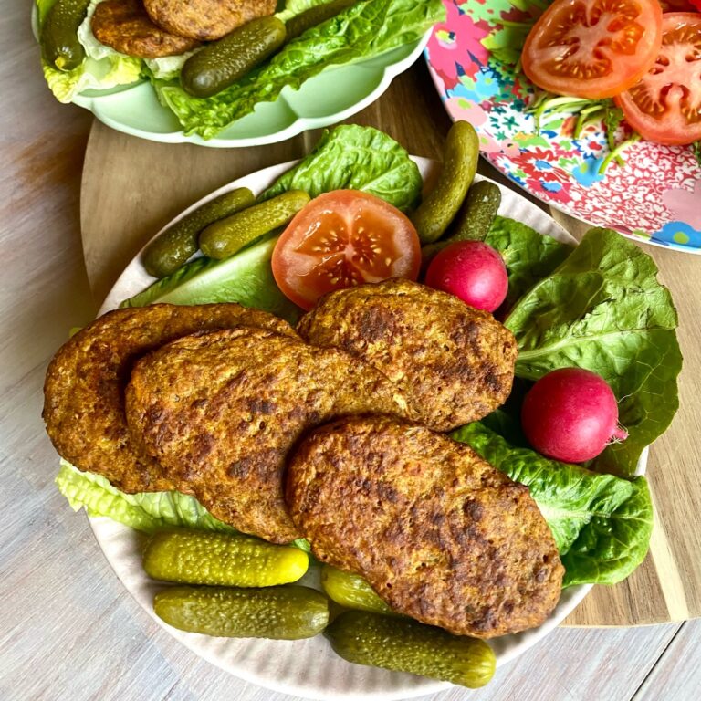Baked Persian kotlet platter